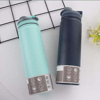 Bottle de água esportiva isolada de vácuo de parede dupla personalizada para viagens e acampamentos
