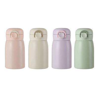 Desenho de desenhos animados 350ml Thermos de aço inoxidável com tampa de salto