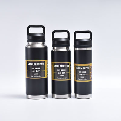 Logotipo personalizado de 36oz de aço inoxidável de parede dupla Yeti Termoses garrafa de água com tampa Chug