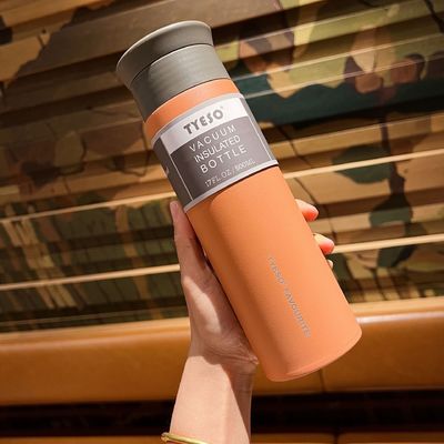 Garrafa de água de vácuo de aço inoxidável de 350 ml e 500 ml isolada sustentável para taça de escritório