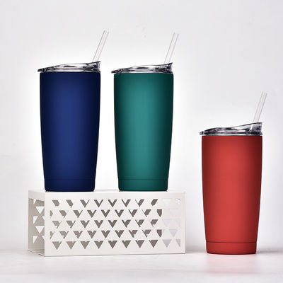 Estilo de design clássico Tubarão de vácuo garrafa de água de aço inoxidável com palha de plástico