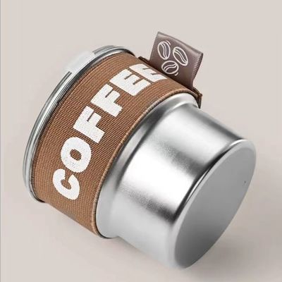 Taça de café de aço inoxidável 304 de alta aparência com tampa portátil e compacta