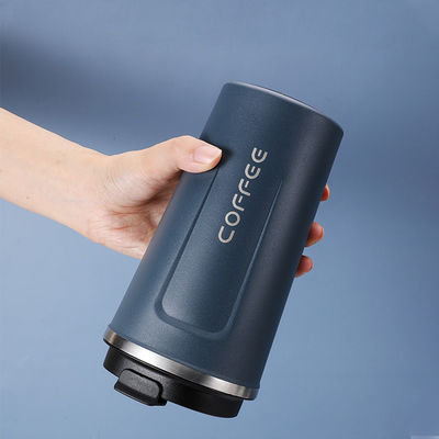 304 dentro e 201 fora garrafa de água de aço inoxidável recipiente de café com tampa 350ml
