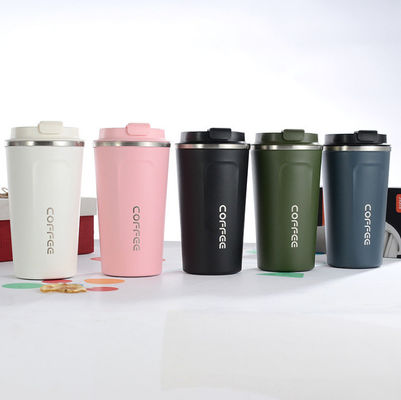 304 dentro e 201 fora garrafa de água de aço inoxidável recipiente de café com tampa 350ml