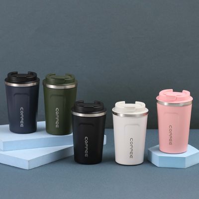 Personalize o logotipo aceitável Moda de luxo térmico de metal caneca de café Taça de presente Produção