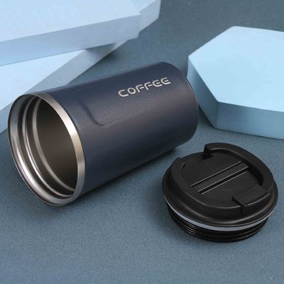 Personalize o logotipo aceitável Moda de luxo térmico de metal caneca de café Taça de presente Produção