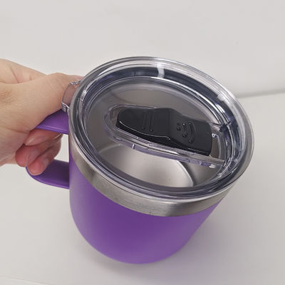 14 oz de aço inoxidável duplo isolado caneca de viagem personalizada para todo o dia bebidas quentes ou frias