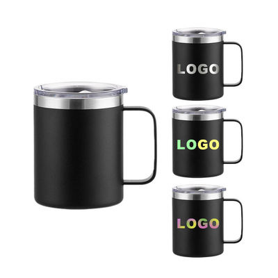 14 oz de aço inoxidável duplo isolado caneca de viagem personalizada para todo o dia bebidas quentes ou frias