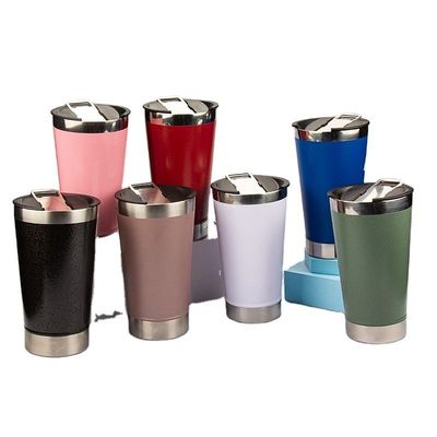 Copo de vácuo de aço inoxidável perfeito para acampar mantém as bebidas quentes e frias 12-24h