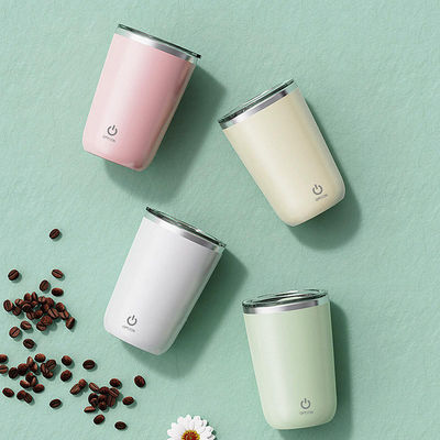 Não há mais derrames 350ml de aço inoxidável de viagem caneca de café com mistura magnética automática