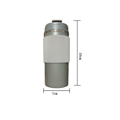 OFFICE CUP 450ml de aço inoxidável de parede dupla Taça de café de viagem com caixa de silicone