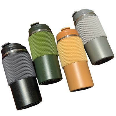 450ml Capacidade Dupla camada de aço inoxidável viagem caneca de café tumbler taça para reutilização