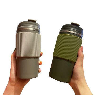 450ml Capacidade Dupla camada de aço inoxidável viagem caneca de café tumbler taça para reutilização