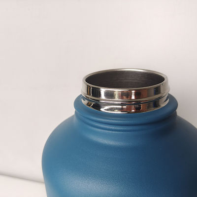 Flasca de água para viagens ao ar livre com frasco isolado a vácuo de aço inoxidável 2023 Bpa livre