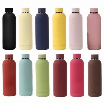 500 ml de frasco de vácuo de viagem de cilindro isolado de aço inoxidável 304
