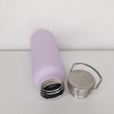 Garrafa de água esportiva com isolamento duplo de aço inoxidável para acampamento