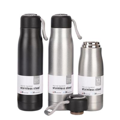 Bottle de água de aço inoxidável com parede dupla isolada aceitável para a sustentabilidade