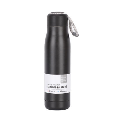 Bottle de água de aço inoxidável com parede dupla isolada aceitável para a sustentabilidade