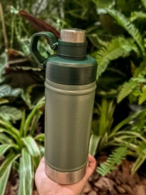 Amarela isolante de aço inoxidável garrafa de água Bpa livre de vácuo frasco 18oz 25oz frascos de água