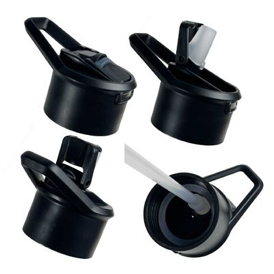 Segurança 32oz / 1000ml Duplo Parede de vácuo isolado garrafa de água de aço inoxidável com tampa de palha