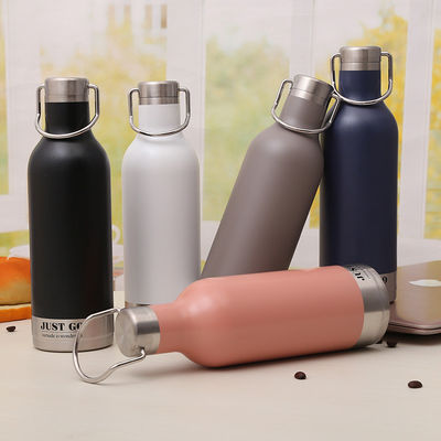 Casa e Esporte 500ml Presente de aço inoxidável borracha tinta fosca de parede dupla frasco térmico com cor personalizada