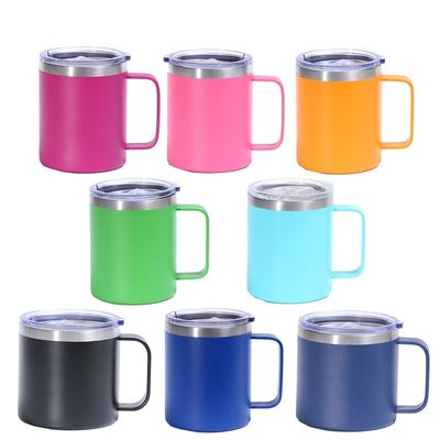 12oz/14oz Copo de Copo de Aço Inoxidável Duplas Camadas de vácuo Copo revestido de pó cor personalizada