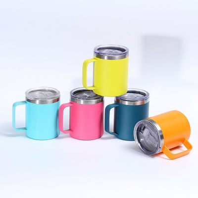 12oz/14oz Copo de Copo de Aço Inoxidável Duplas Camadas de vácuo Copo revestido de pó cor personalizada