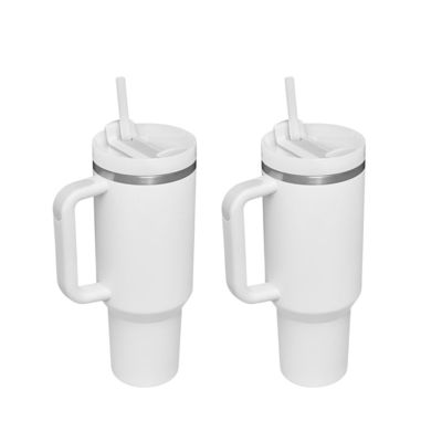 Taça de viagem isolada de aço inoxidável com logotipo personalizado