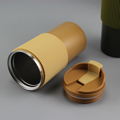 Taça de café isolada de aço inoxidável de 450 ml personalizada com tampa para manter as bebidas quentes / frias