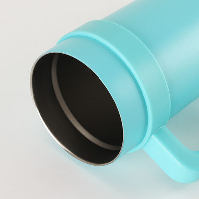 Cores personalizadas aceitável 40 oz de aço inoxidável isolado caneca de café com alça