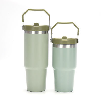 Presentes de Negócios 40 oz de aço inoxidável Vacuo isolado caneca de café com tampa e alça