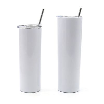 20oz 30oz Straight Skinny Sublimation Tumbler com parafuso na tampa e canela caneca para acampar