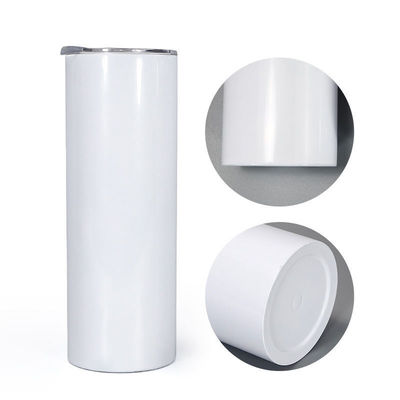 20oz 30oz Straight Skinny Sublimation Tumbler com parafuso na tampa e canela caneca para acampar