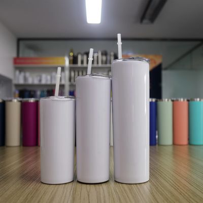 20oz 30oz Straight Skinny Sublimation Tumbler com parafuso na tampa e canela caneca para acampar