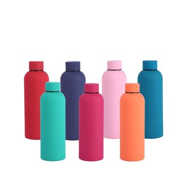 Bullet Style 304 de aço inoxidável, frasco com isolamento a vácuo de 500 ml, frasco de água de parede dupla