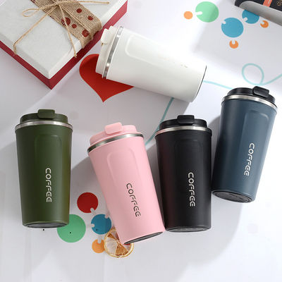 Copo de café térmico isolado Logotipo personalizado 13 oz 17 oz Tumbler de aço inoxidável para viagens