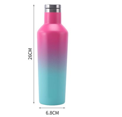 Copas de água de garrafas esportivas de aço inoxidável isoladas mantém-se hidratado em suas viagens