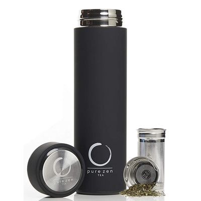 Flascas de vácuo de 500 ml de aço inoxidável 304 de parede dupla para gravação de logotipo personalizado de chá