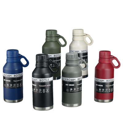 40oz de aço inoxidável Bottle de água de acampamento com alça para manter as suas bebidas frescas