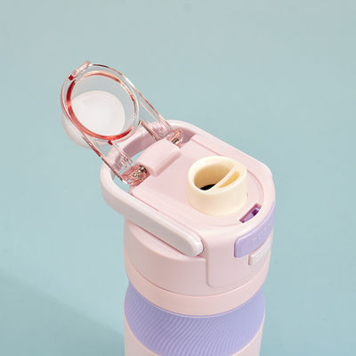 Todas as pessoas aplicáveis Copo recto 580ML Gym Vacuum Termos isolados com palha