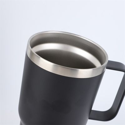 Tubarão de aço inoxidável de parede dupla 30oz Taça de viagem isolada a vácuo com alça