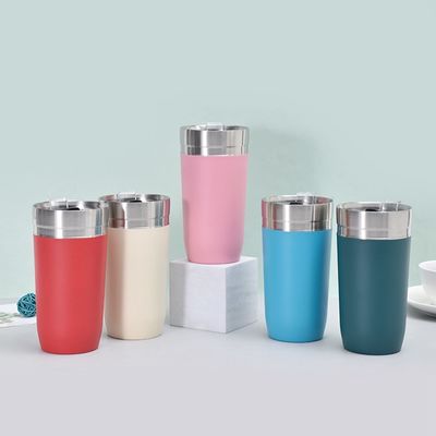 500 ml de capacidade Taça de café portátil de aço inoxidável para café personalizado em movimento