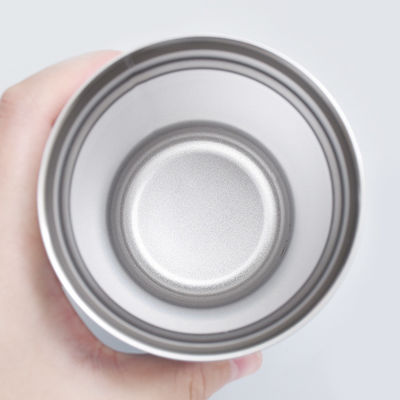 Copo de viagem de vácuo de parede dupla de aço inoxidável de 16 oz com tampa armazenada e logotipo personalizado