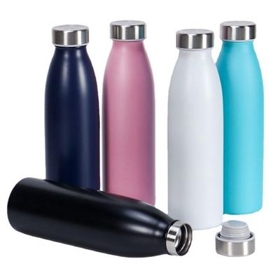 Flascas de vácuo Termoses Flasca de água de aço inoxidável de parede dupla com opções de cores