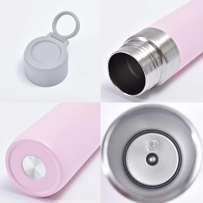 Logotipo personalizado 500 ml de aço inoxidável de parede dupla, garrafa de água isolada a vácuo para uso externo