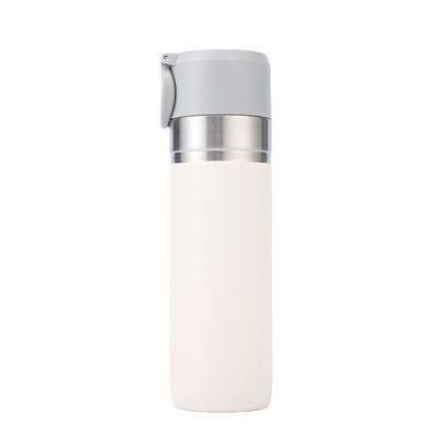 Logotipo personalizado 500 ml de aço inoxidável de parede dupla, garrafa de água isolada a vácuo para uso externo