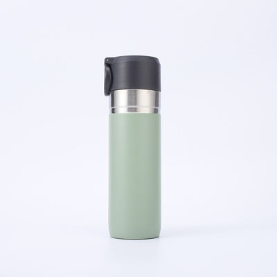 Garrafa de 500 ml Metal Sport Straight Cup Vacuum Insulated Thermos Flask com Infusor de Chá