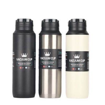 Taça de frasco de vácuo de aço inoxidável de cor personalizada de grande capacidade para esportes ao ar livre