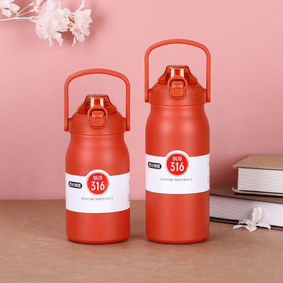 Garrafa de água exterior com alça portátil e tampa de salto aceita cores personalizadas