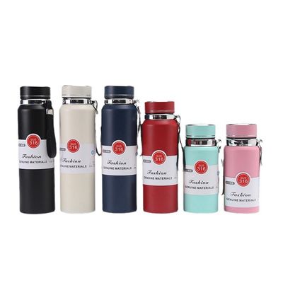 Garrafa de água isolada 600ml/800ml/1000ml Display de temperatura LED Logotipo personalizado Camping